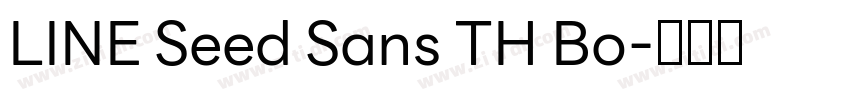 LINE Seed Sans TH Bo字体转换